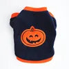 Modern Sport Style Halloween Pumpkin Pet Sweatershirt for Small Dogs XS Size Soft Warm Fleece Apparel for Winter Autumn Seasons