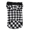 Classic Grid Luxury Cotton Padded Polyester Winter Coat for Big Dogs XL/XXL Autumn Season Pet Apparel with Harness Hole Leash