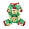 Nordic Popular Cat Dog Pajama Gingerbread Man Print Polyester Winter Summer Coats Jackets High Quality 4 Legs Pants Cute Animal