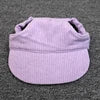 Solid Canvas Pet Sun Hat with Ear Holes-Adjustable Baseball Cap for Dogs & Cats Summer UV Protection Hair Accessories