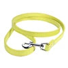 Durable Luxury Dog Walking Lead Simple Solid Candy Colors 16 PU Slip Pet Leash Flat Strap Metal Snap Hook