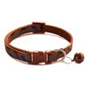Camouflage Print Tactical Dog Cat Collar-Colorful Nylon Safety Buckle Bell Adjustable Training Ribbons 12 Colors Available All