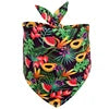 Cool Summer Dog Bandana Hawaii Style Flamingo Fruit Flower Leaves Printing Custom Thick Hat Made Polyester Cotton Winter Spring
