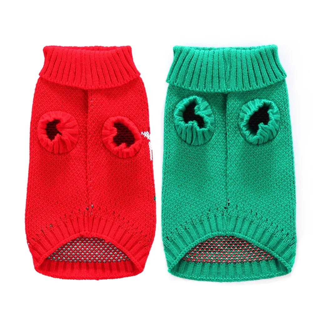 Holiday Design Mrs.Claus Pet Winter Sweater XXL Polyester Cloth Santa Christmas Costume Dog Modern Style Accessory Spring Autumn