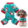 Nordic Popular Cat Dog Pajama Gingerbread Man Print Polyester Winter Summer Coats Jackets High Quality 4 Legs Pants Cute Animal