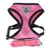 Factory Cheap Breathable Mesh Cloth Dog Lift Leash Harness Set Solid Pure Color Reflective Feature Fur Pet Vest Harnesses