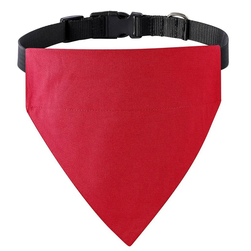 100% Cotton High Quality Dog Bandanas Collar Pure Solid Color Customizable Logo Low MOQ Sweet All Summer Winter Spring Fall