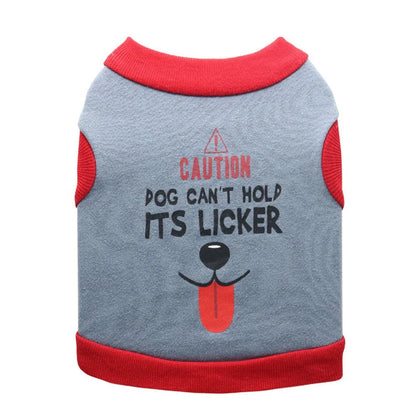 Eco-Friendly Modern Dog Coat with Tongue and Smiling Face Prints Polyester Fleece Material Winter/Fall/Spring Use