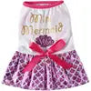 Valentine Dress for Dogs-Red 'Sweet Lil Valentine' Holiday Outfit Snowflake Print Polyester Cute Lightweight Dog Summer Spring