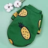 Super Cute Polyester Pet Apparel Fleece Lined Sweatshirt Dino Strawberry Bear Patterns Warm Dog Cat Clothing for Winter Spring