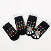 Cute Cartoon Duck Paw Anti-Slip Rubber Dog Socks Fashion Style Waterproof Pet Sock Shoes with Grip Knitted Animal Pattern