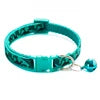 Camouflage Print Tactical Dog Cat Collar-Colorful Nylon Safety Buckle Bell Adjustable Training Ribbons 12 Colors Available All