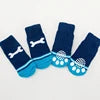 Cute Cartoon Duck Paw Anti-Slip Rubber Dog Socks Fashion Style Waterproof Pet Sock Shoes with Grip Knitted Animal Pattern