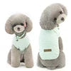 Comfortable Striped Dog Cat T-Shirt Polyester Cotton Blend Breathable Classic Design Spring/Summer/Fall 5 Colors Available Hand