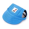Pet Baseball Cap Adjustable Chin Strap Open Ear Design Dog Cat Sun Visor Hat Solid Pattern Breathable Eco-Friendly Mesh