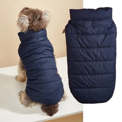 GorisPet Winter Dog Jacket for Small/Medium Dogs Solid Leisure Style Fleece Lined Waterproof Quilted Coat 11 Colors