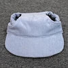 Solid Canvas Pet Sun Hat with Ear Holes-Adjustable Baseball Cap for Dogs & Cats Summer UV Protection Hair Accessories