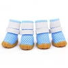 Luxury High Quality Classic Summer Sport Dog Boots Waterproof Polyester & Rubber Animal Shoes with Fashionable Mesh Design