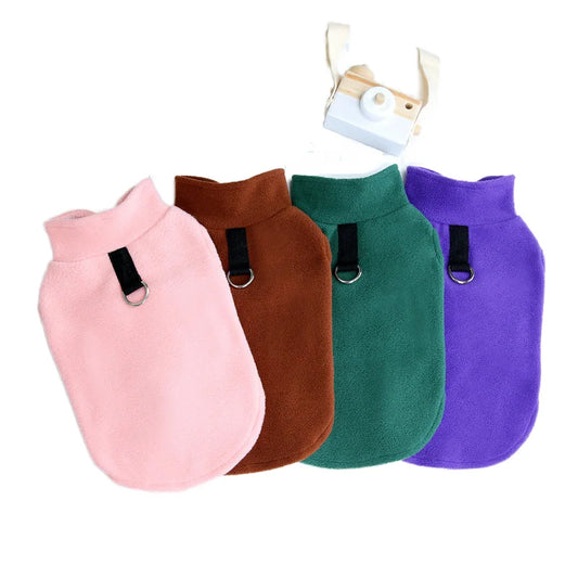 Customizable Logo Luxury Leisure Pet Jacket Polyester Fleece Fabric XS for Winter Spring Customizable Logo Dog Coats Cats Dogs