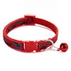 Camouflage Print Tactical Dog Cat Collar-Colorful Nylon Safety Buckle Bell Adjustable Training Ribbons 12 Colors Available All
