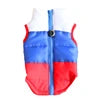 Warm Polyester Padded Leisure Mediterranean Design Dog Harness Vest Pet Winter Coat with Geometric Pattern