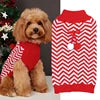 Festive Christmas Pet Sweaters Cute Pom Snow Patterned Winter Knitwear for Dogs and Cats XS Size