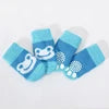 Cute Cartoon Duck Paw Anti-Slip Rubber Dog Socks Fashion Style Waterproof Pet Sock Shoes with Grip Knitted Animal Pattern
