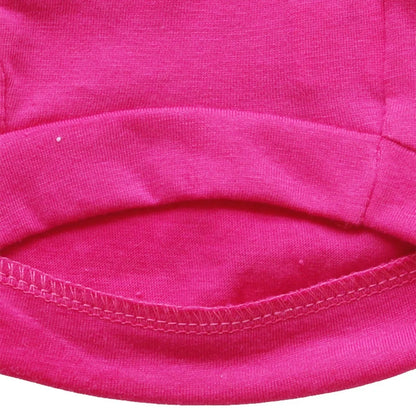 Cute Pink Skull Print Cotton Dog T-Shirt XS Pet Tee Modern Style Apparel Accessory for Summer and Spring Stocked Coats