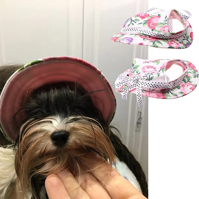Breathable Mesh Eco-Friendly GorisPet Pet Bucket Hat with Chin Strap Adjustable Sun Protection for Small Medium Dogs Cats