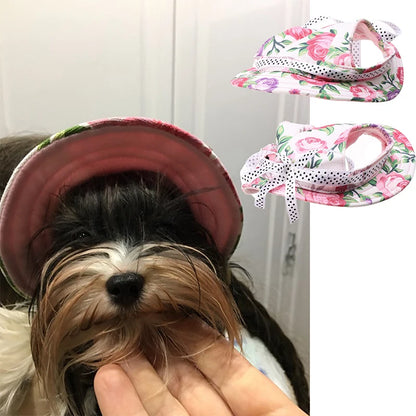 Breathable Mesh Eco-Friendly GorisPet Pet Bucket Hat with Chin Strap Adjustable Sun Protection for Small Medium Dogs Cats