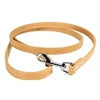 Durable Luxury Dog Walking Lead Simple Solid Candy Colors 16 PU Slip Pet Leash Flat Strap Metal Snap Hook