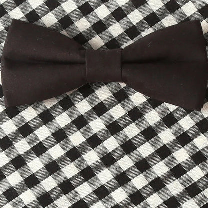 Classic Plaid Pattern Cotton Cute Bow Tie Decoration Multiple Sizes Pet Dog Bandana for All Seasons
