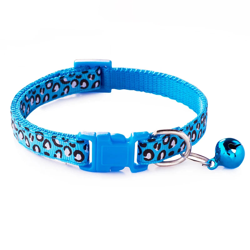 Wholesale Fashion Soft Classic Dog Collar Colorful Nylon Pet Necklace Bell Adjustable Plastic Buckle Comfortable Small Dogs Cats