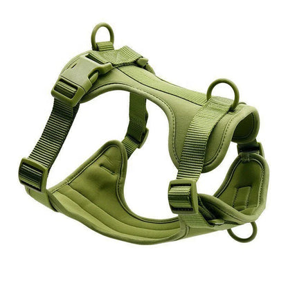 Luxury Eco-Friendly Classic Small Large Dogs Polyester Fiber Adjustable Solid Pet Harness D-Ring Perfect Matching Dog Leashes