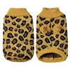 Hot Selling XS Size Leopard Pattern Pet Knitted Sweater Pink Grey Khaki Wool Yarn for Small Dogs Winter Clothes