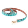 British Western Plaid Pet Dog Leash Classic Tartan Pattern PU-lined Durable Comfortable Walking Lead for Small Medium Dogs Cats