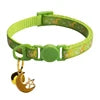 Colorful Shining Star Moon Pet Nylon Collar Soft Adjustable Small Bell Print Buckle Closure for Cats Dogs Pets Accessories