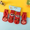 Cute Cartoon Duck Paw Anti-Slip Rubber Dog Socks Fashion Style Waterproof Pet Sock Shoes with Grip Knitted Animal Pattern