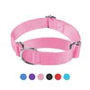 Wholesale Luxury Style Solid Nylon Pet Collars Adjustable Big Dog D-Ring Collar Cheap Pet Accessories for Training Classic Alloy