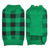 Classic Checkered Pattern Simple Sport Dog Sweater All-Match Contrast Color Designer Style Winter Pet Coat XS Size