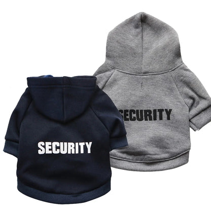 Security XXXL Dog Winter Classic Modern Sport Style Hoodies with Print Made of Fleece Polyester & Cotton for Spring Season