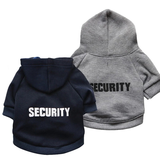 Security XXXL Dog Winter Classic Modern Sport Style Hoodies with Print Made of Fleece Polyester & Cotton for Spring Season