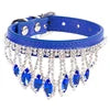 Luxury Blingbling XS Size Solid Pattern Cat Dog Collars Elegant Rhinestone Sparkling Jewel Beaded Charms for Spring Summer