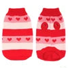 Cute Striped Acrylic Eco-Friendly Dog & Cat Sweater Soft Warm Breathable Winter Coat for Small/Medium Pets