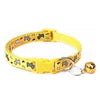 High Quality Nylon Neck Collar with Cute Print and Bell for Small Dogs Fashionable Pet Leash for Summer Spring Winter