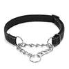 Reflective Modern Luxury Nylon+Metal Dog Collar P-Chain Anti-Burst Shockproof Adjustable Safety Chain Durable Outdoor Use