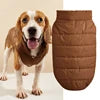 GorisPet Winter Dog Jacket for Small/Medium Dogs Solid Leisure Style Fleece Lined Waterproof Quilted Coat 11 Colors