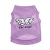 Small XL Size Polyester Dog Raincoat Cute Cartoon Angel Wings Simply Modern Classic Apparel for Pets for Winter Summer Spring