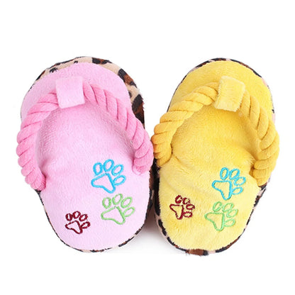 Cute Squeaky Eco-Friendly Dog Plush Chew Toy Durable Cotton Rope with Squeak Feature for Pets