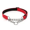Reflective Modern Luxury Nylon+Metal Dog Collar P-Chain Anti-Burst Shockproof Adjustable Safety Chain Durable Outdoor Use